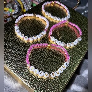 Beaded Bracelets “Team Bride”